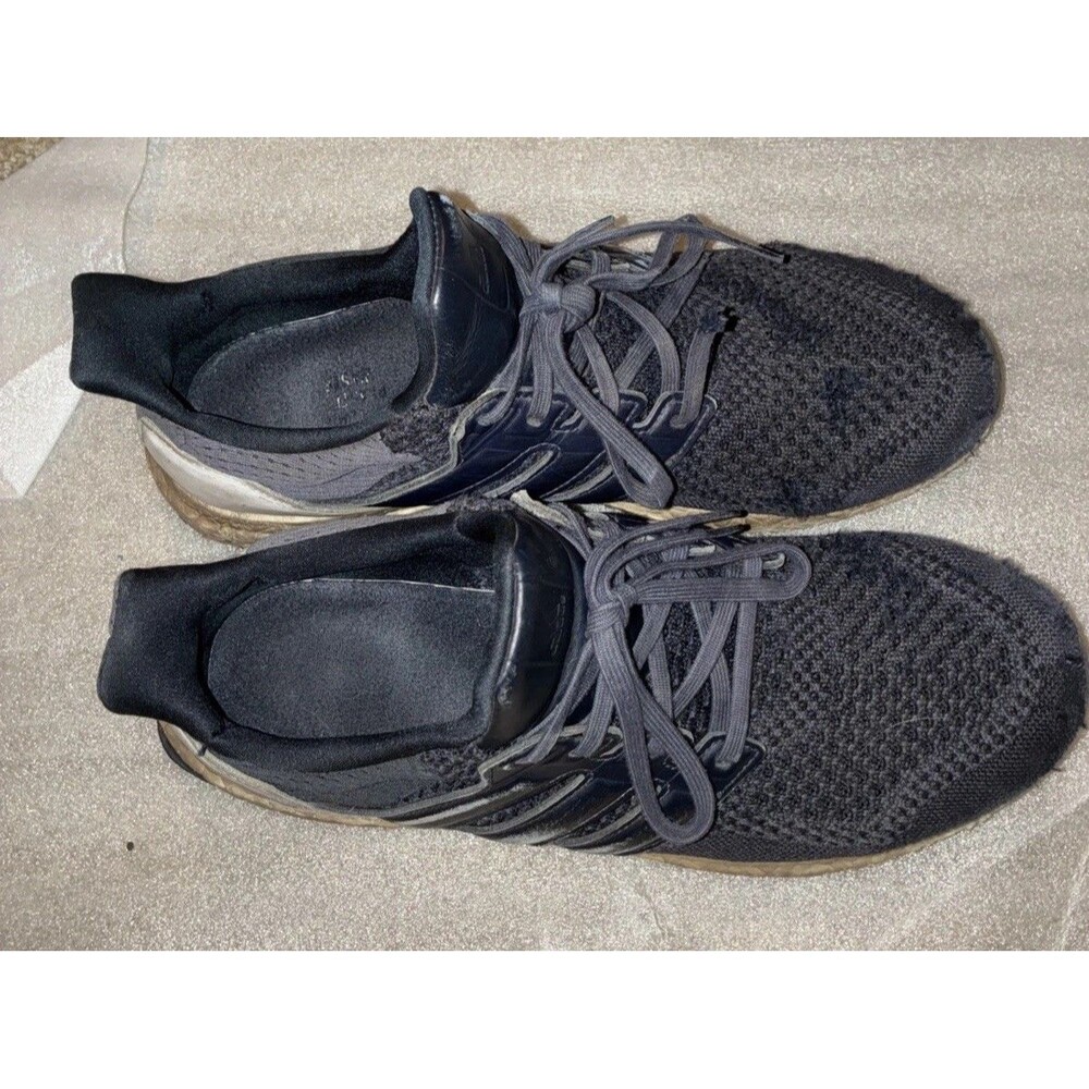 Adidas Ultraboost 1.0 Triple Black Mens Running Shoes Size 10 Core Knit Sneaker